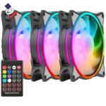 فن کیس مدل HURACAN FAN GFK120M-ARGB گرین بسته ۳ عددی